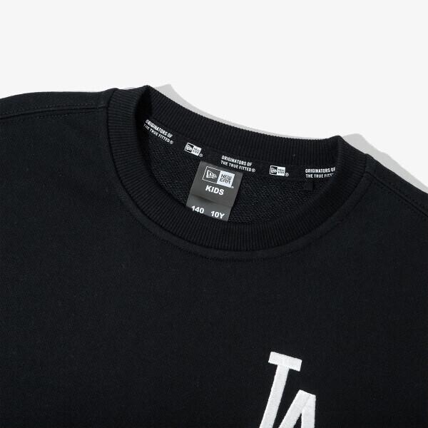Felpa con logo squadra Mlb La Dodgers New Era Kids Nera