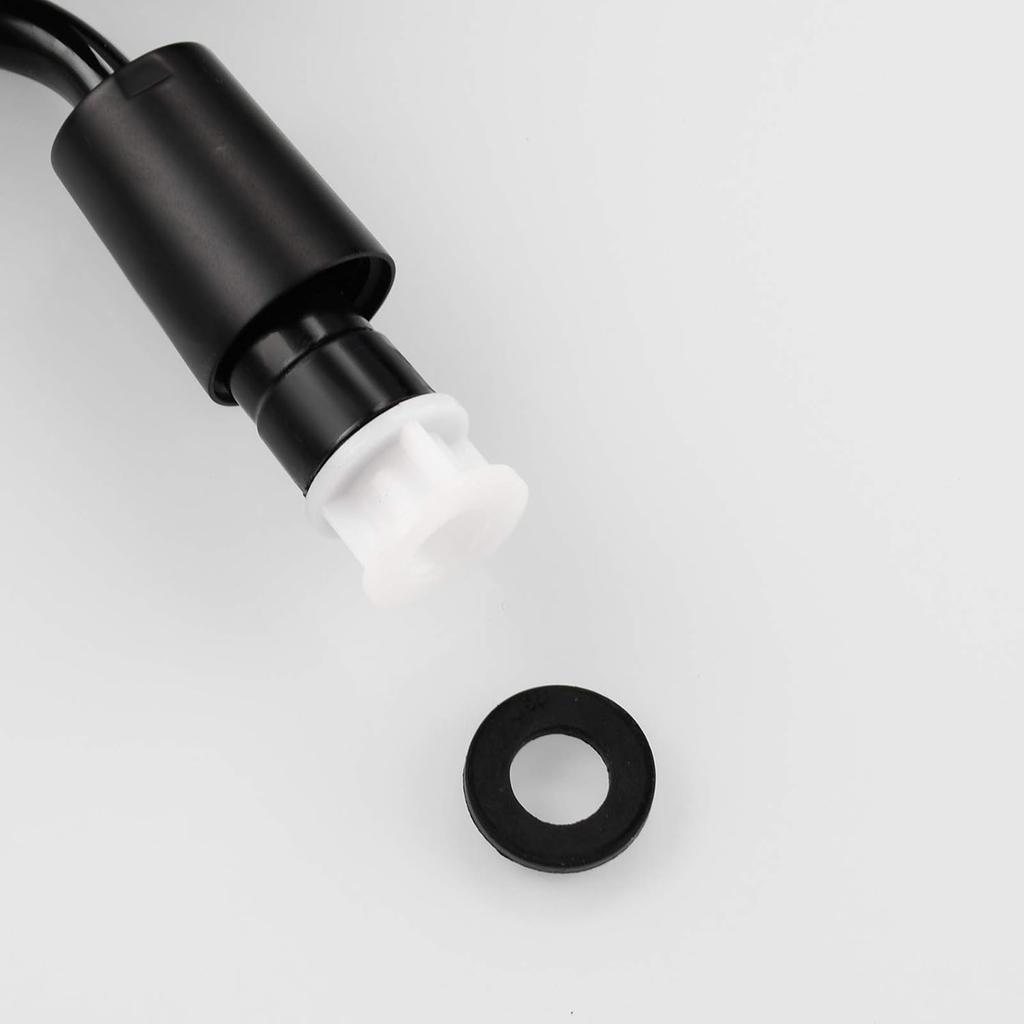 Black Shower Head Hose Extra Long 5m ABS Plastic Retractable Bidet Coiled Hose for Toilet, FHA017J