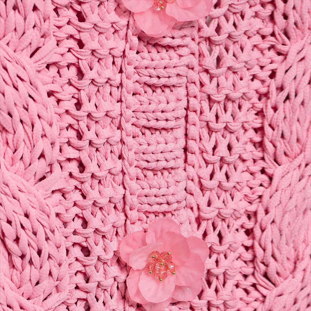 2025 Spring/Summer Women's Slim Fit Floral Button-Up Knit Vest