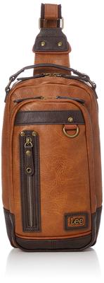 Taška Lee cez telo s nosením Antická koža Faux ťava 2-smerová taška/Rukoväť cez rameno, Koža,