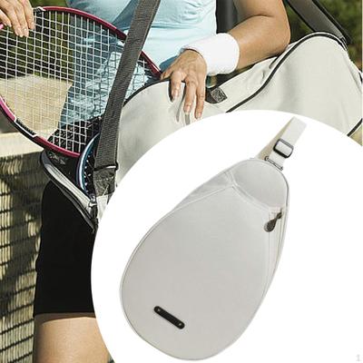 Mochila bandolera de tenis, portátil, de un solo hombro, 29 x 9 x 46 cm, correa ajustable para pickleball