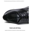 Men's European Formal Leather Lace-Up Derby Loafers - Pointed Toe, Versatile, Plus Size
