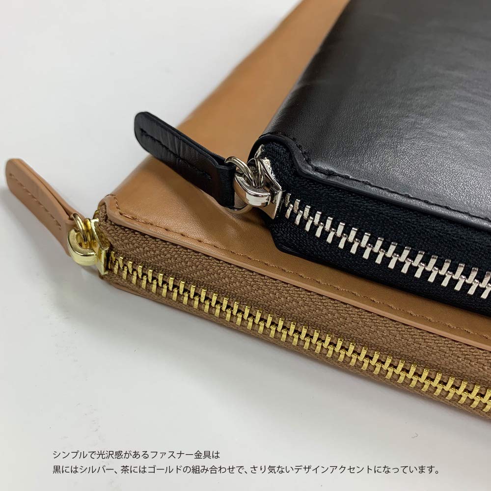 Laconic A5 Round Zipper Notebook Black Cover, LDC10-370BK