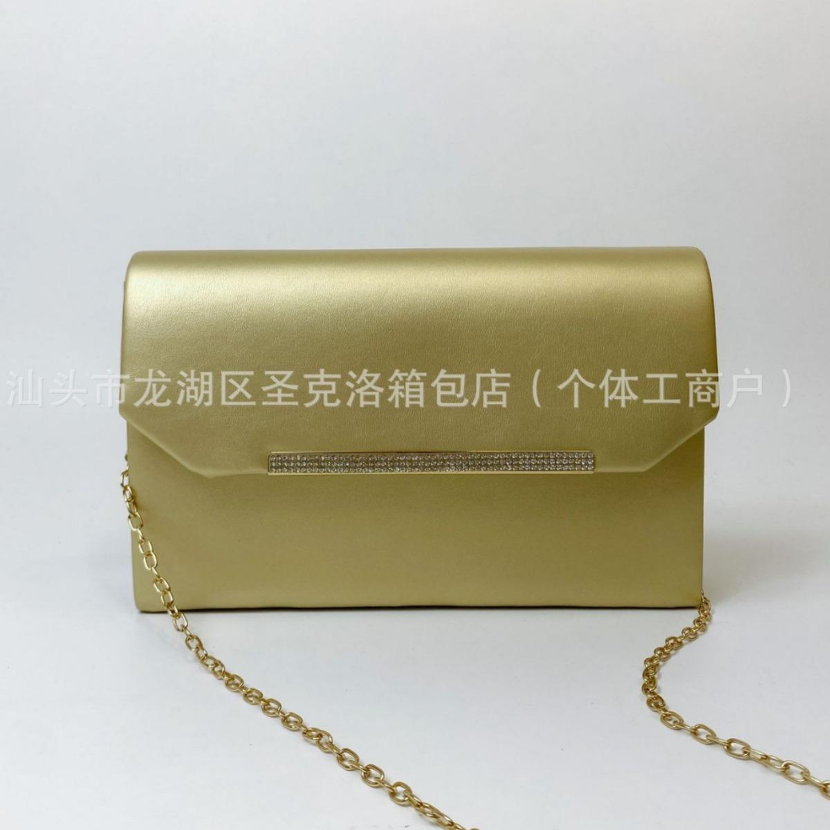 

Сумки из натуральной кожи с принтом в виде пятен Сумки из искусственной кожи со стразами Металлические полоски Клатч с бриллиантами Квадратные сумки Сумки-кроссбоди на одно плечо Сумки для ужина 22*14*6 золотой