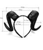 Sheep Horn Headband Devil Demon Horns Headband Role-Play Party Headband for Halloween Costume Cosplay Photo Props Party Costume