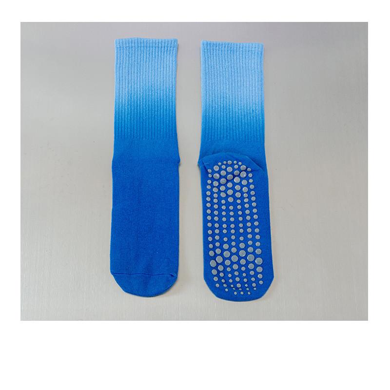 Autumn/winter Gradient Yoga Socks Women Anti Slip Professional Pilates Socks Cotton Breathable Indoor Dance Fitness Sports Socks