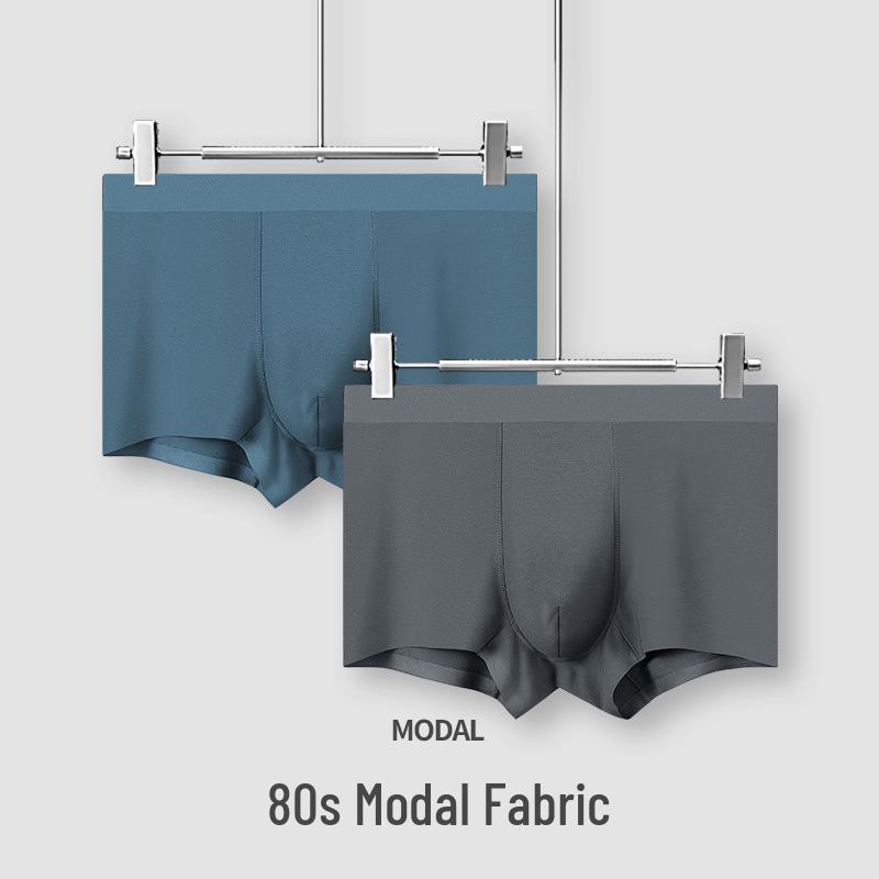 

80s Modal Men s Antibacterial Boxer Briefs: Comfortable, Breathable, Flat-Leg Underwear for Summer Sports. XXXL армія зелений колір