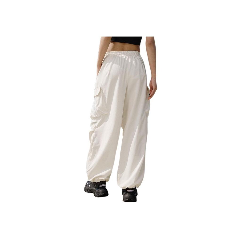 Adidas Climacool Woven Tracksuit Bottoms Sun Protection Quick-Dry Cool Multi-Pocket Sports Casual Cargo Pants Women Bottoms White JZ2334