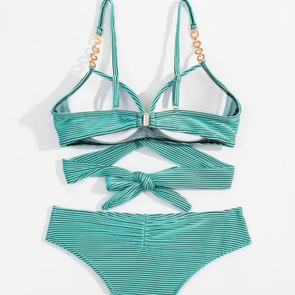 Women's European & American Snake Print Bikini - Sexy Split Swimsuit for Beach Vacation