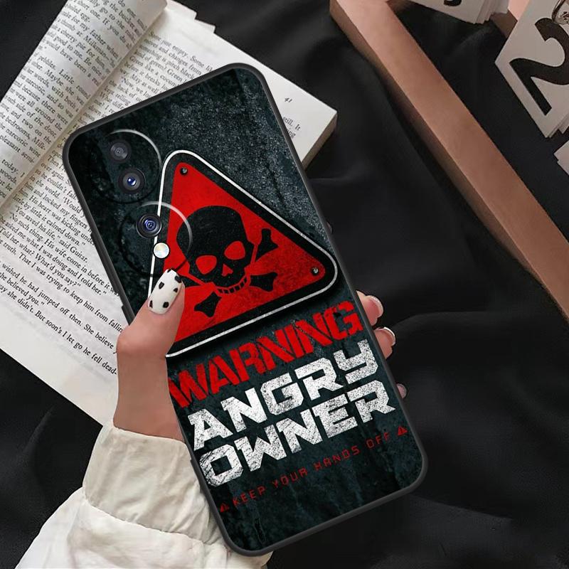 Warnung Wütend Gefahr Besitzer Für Honor Magic 7 Lite 6 8 Pro Hülle Für Honor 200 400 50 70 90 X8c X8b X9a X9b X9c X9d Win RT