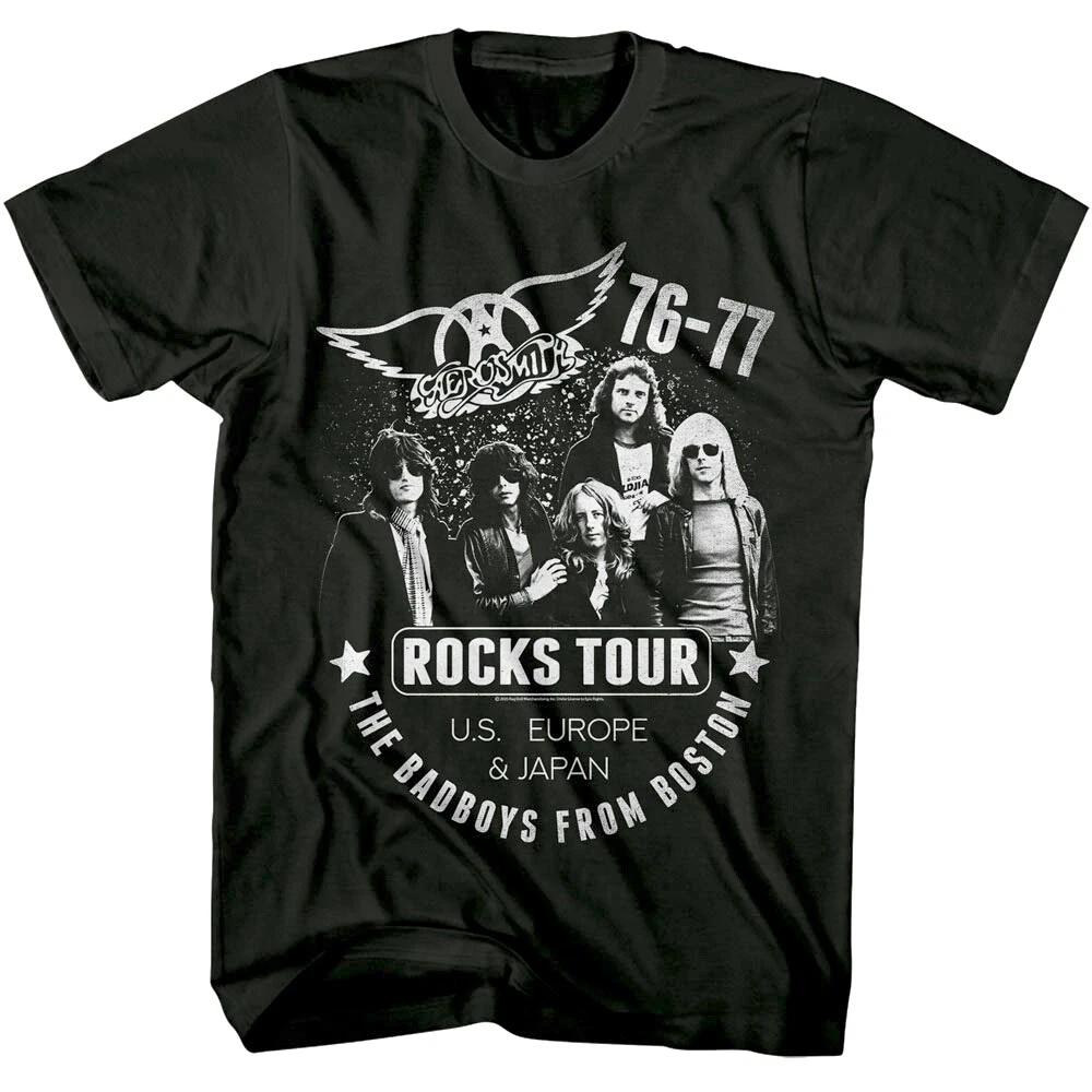 Aerosmith Rocks World Tour 76-77 Men s T Shirt 3XL