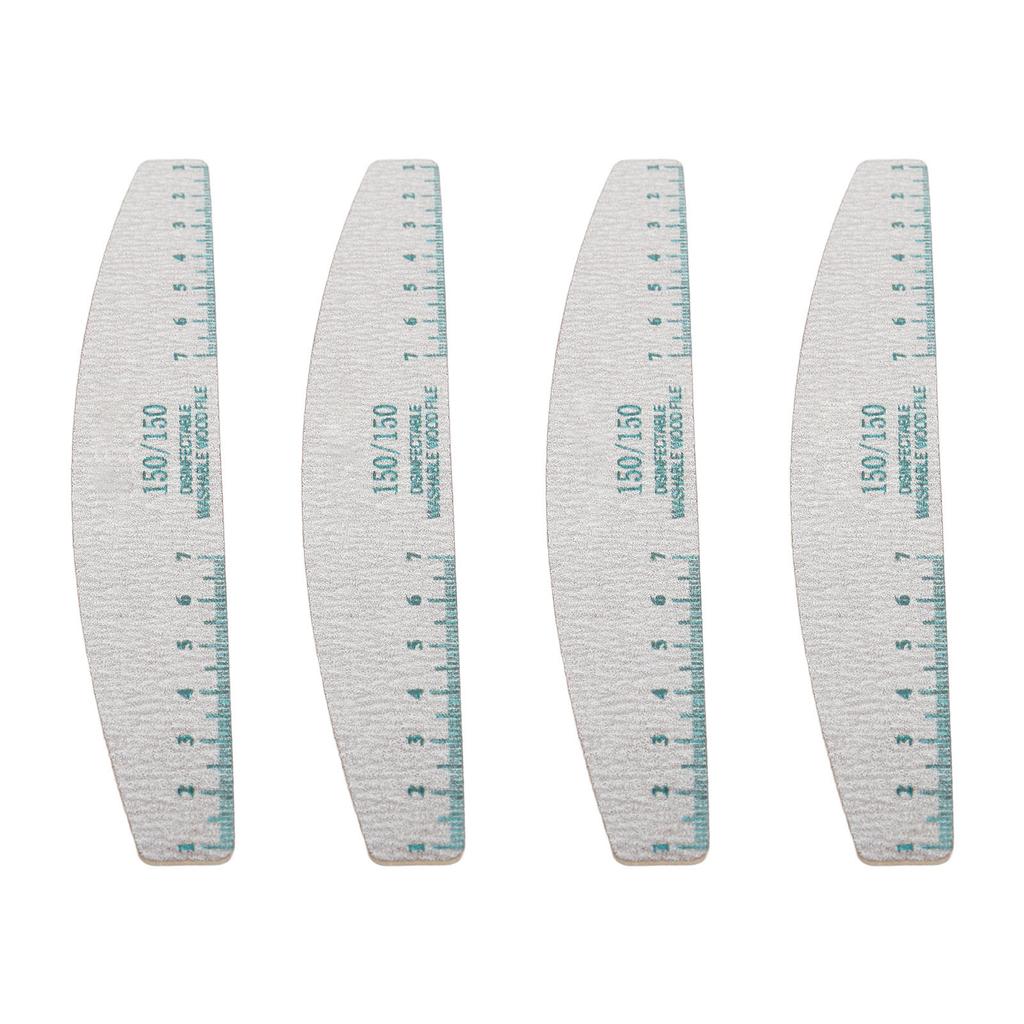 50pcs Nail Art File 150 150 Grit Polishing Reusable Washable Professional Nail Buffering File