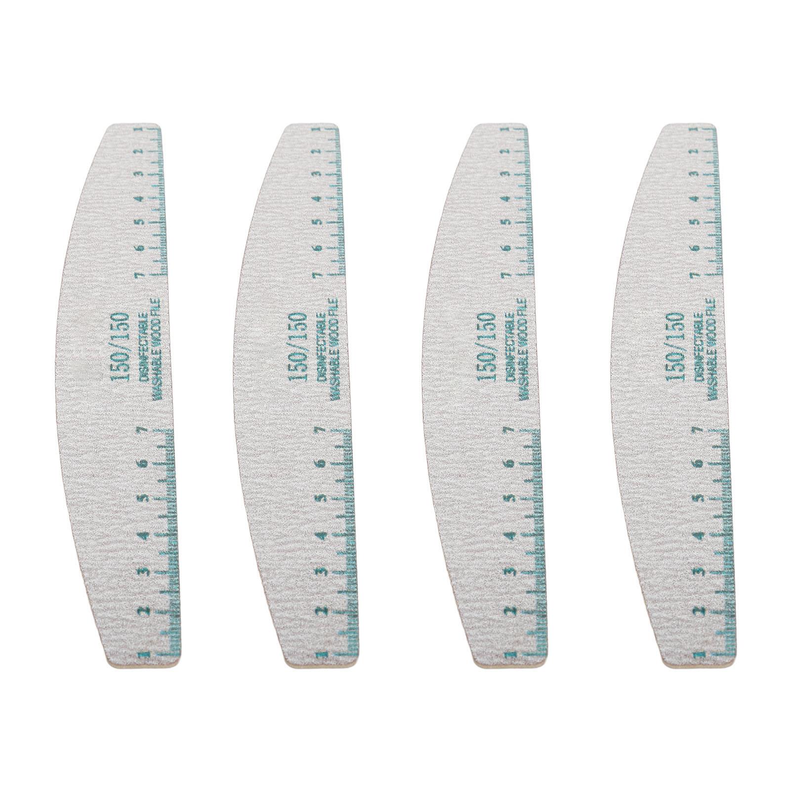 

50pcs Nail Art File 150150 Grit Polishing Reusable Washable Professional Nail Buffering File