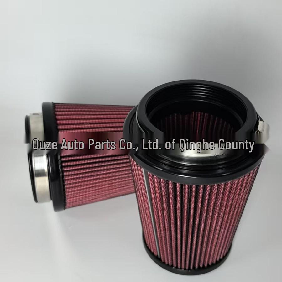 76mm Universal High-Flow Washable Air Filter for Car Modification
