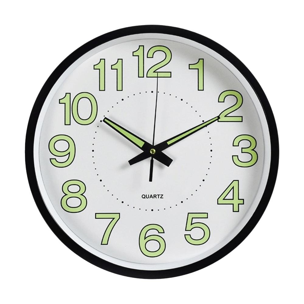 Easy to Read Glowing Hanging Clock Silent Quartz Wall Clock Modern Luminous Wall Clock  Office