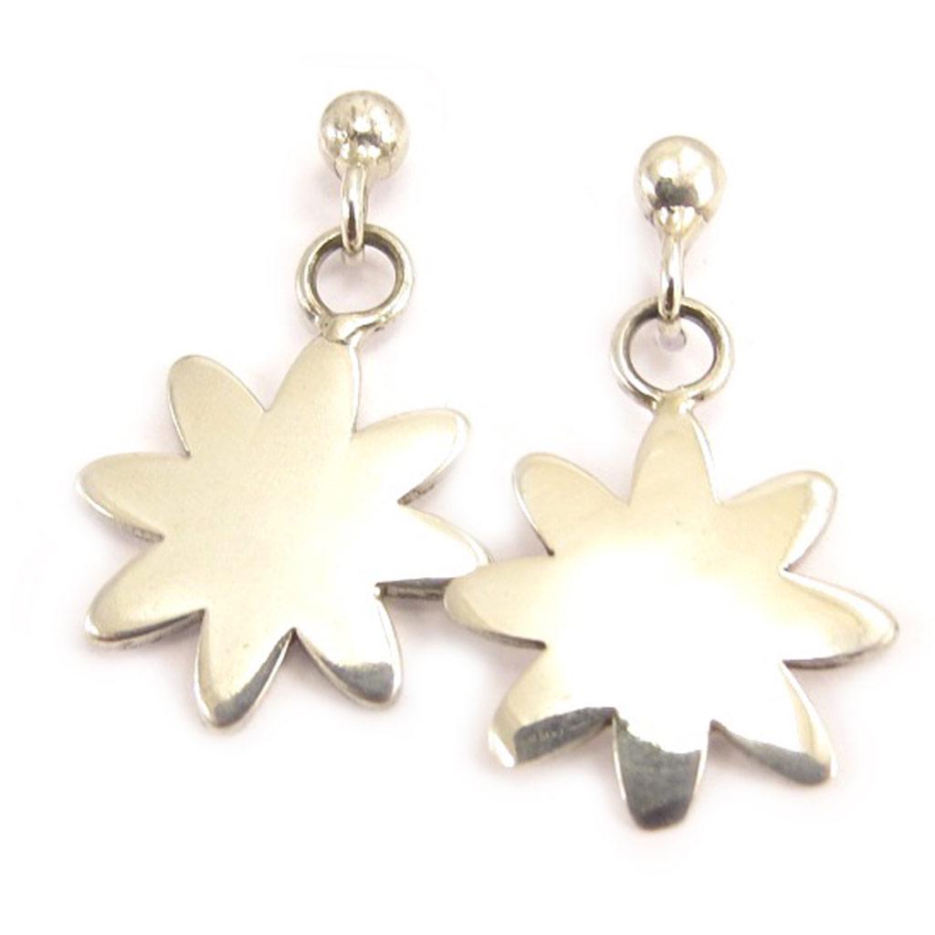 Les Trésors De Lily [C4740] - Boucles Argent 'Marguerites'