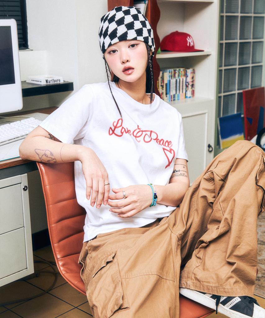 VISION STREETWEAR Vsw Blurry Love & Peace Ws T-Shirts White