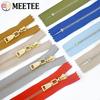 5Pcs Meetee 15/18/20/25/30cm 3# Metal Zippers Close-End Auto Lock Zips for Bag Garment Zip Closure Repair Sewing Accessories