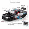 1:24 Scale M4 M3 GTR E46 Car Model Toy Front Wheel Steering Shock Absorption Miniature Cars Models Toys Adults Creative Gifts