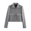 Women's Zipper Jacket Coat New Winter Long Sleeve Pocket Outerwear Coat Short Street Elegant Women's Jacket