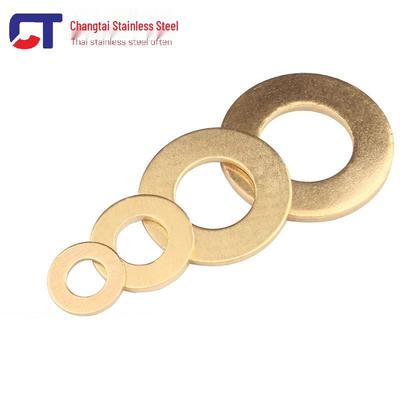 Solid Brass Thickened Flat Washer - Round Metal Spacer M2-M24