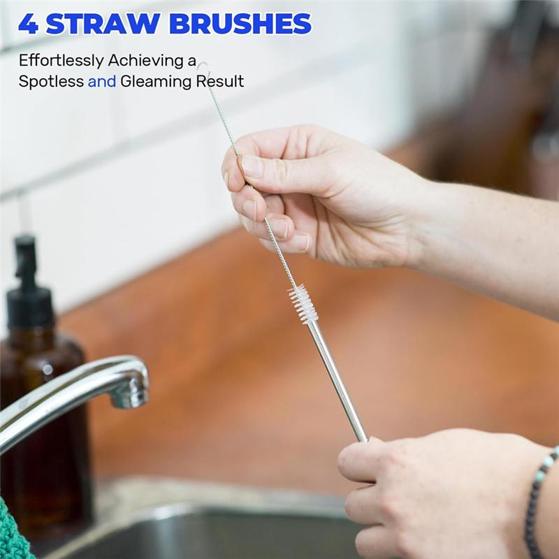ABJI-Crevice Cleaning Brush Set Stiff Bristle Crevice Cleaning Brush Wire Brush And Straw Brush,Crevice Cleaning Tools
