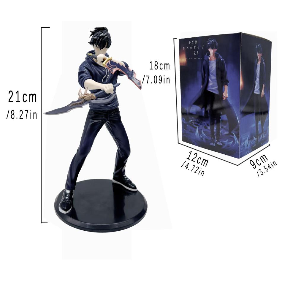 Solo Leveling Shadow King Figure Sung Jinwoo Cheng Xiaoyu Handheld Model Desktop Ornament Anime Collection Model Gift