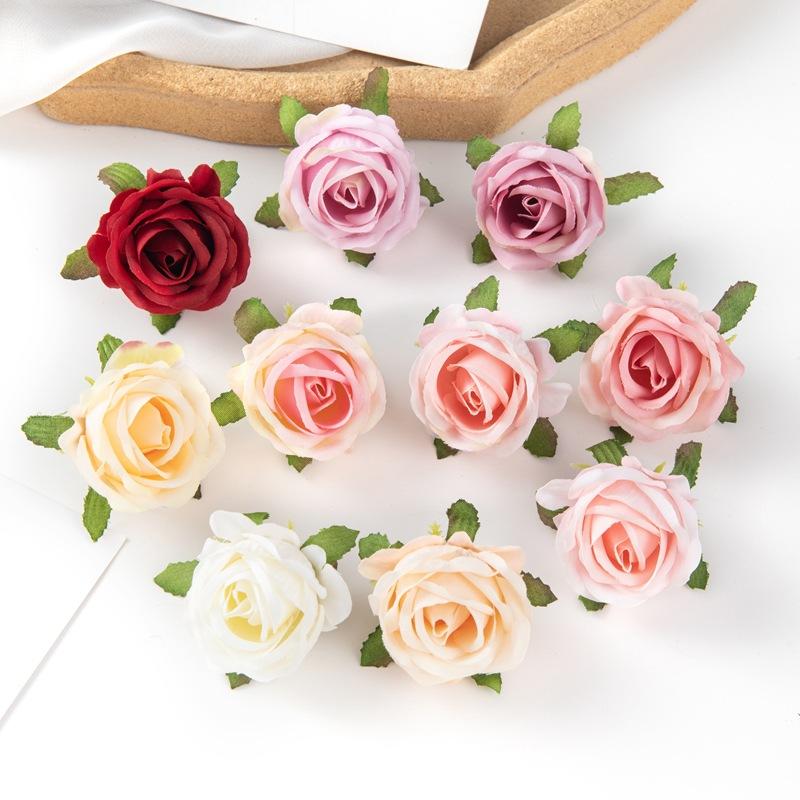 Mori Simulation Rose Flowers Silk Flowers Diy Handmade Wreath Fake Flowers Wedding Gift Box Decoration Accessories Flower Wall Set Shooting Prop