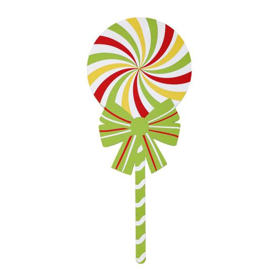 Christmas Lollipop Yard Sign Xmas Candy Lawn Sign Winter Holiday Lollipop Decoration for Indoor Outdoor Pathway Patio Decor