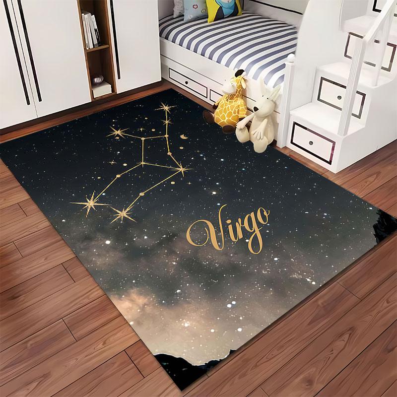 Virgo Constellation Starry Theme Suitable As a Non-slip Mat for the Living Room or Bedroom Sofa