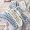 Australian Wool Children's Winter Plush Thick and Warm Mid-calf Socks, Cute Cartoon Snowman Sleep Socks, Home Floor Socks