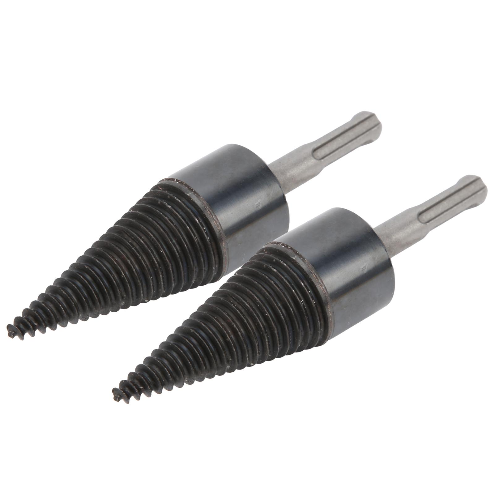 

2 шт. Спиральный колун для дров, конус для раскалывания древесины, сверло, инструмент для раскалывания, фурнитура 32 мм