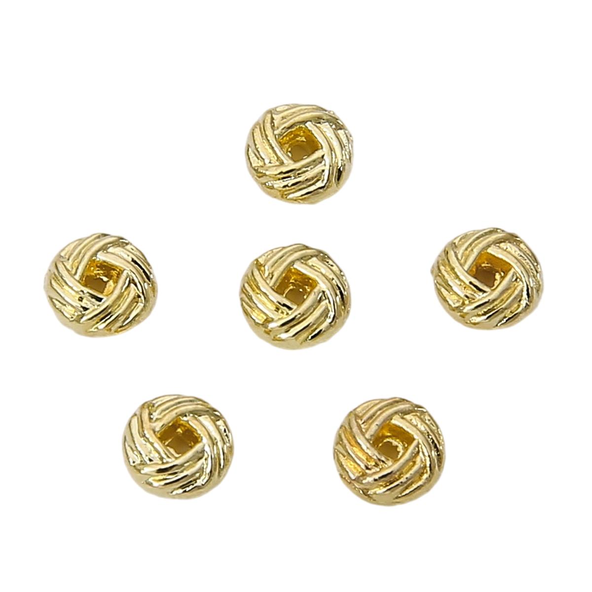 

Медные бусины-разделители для колец в виде ананасового узла для самостоятельного изготовления ювелирных изделий, аксессуаров для рукоделия 6mm 10pcs