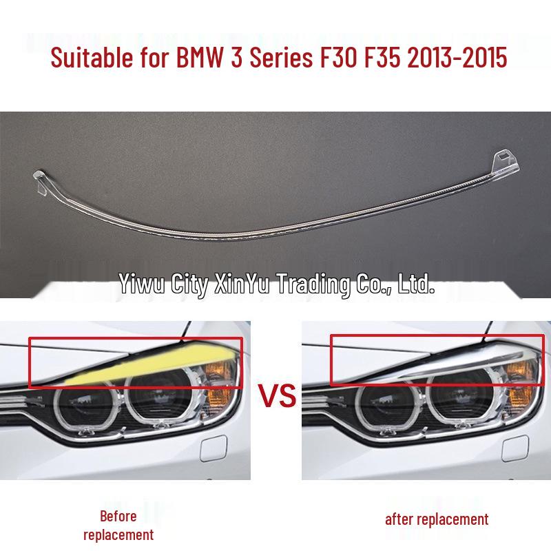 

BMW 3 Series F30 Angel Eye & Eyebrow Light Guide Strip for Daytime Running (2013-2015) Right Side (1 piece)