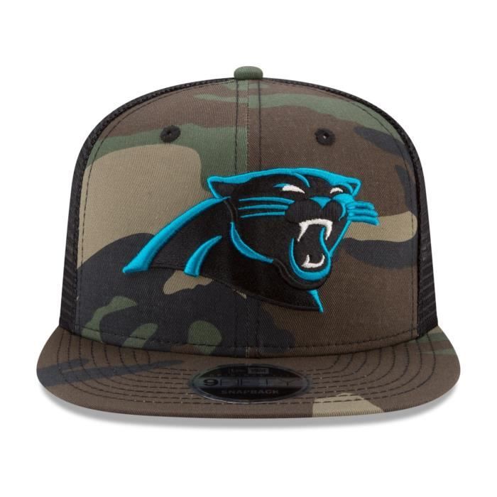 Czapka 9FIFTY - New Era - Carolina Panthers kamuflaż drewniany - Siatka Trucker - Rozmiar uniwersalny - Odzież sportowa