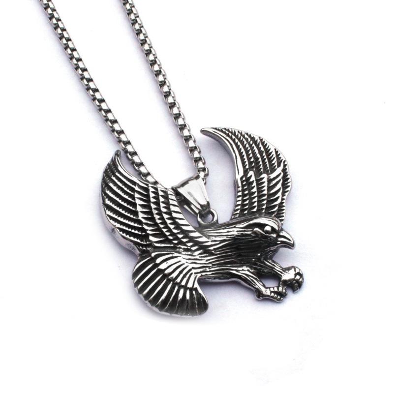 Titanium Steel Cross Pendant Men's Punk Necklace