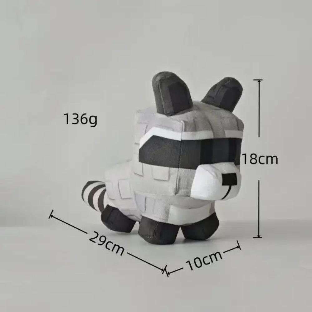 New Grow A Garden Roblox Nine-Tailed Fox Plush Toys Game Figure Block Style Soft Stuffed For Kids Fan Bedroom Playtime Companiom