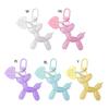 Lovely Jelly Balloon Dog Keychain Letters Cartoon Dog Mobile Phone Pendant Female Love Heart Accessories Bag Decoration
