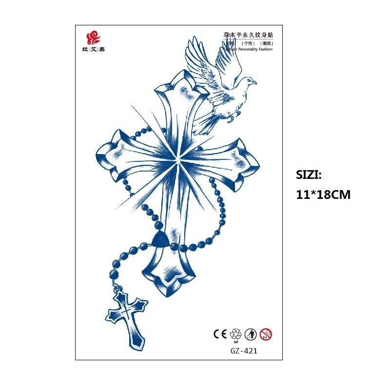 Herbal Juice Long-Lasting Non-Reflective Tattoo Sticker Gradual Change Non-Reflective Gz Series Keep For 15 Days