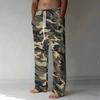 Herren Lockere Lässige Einfarbige Hose Camouflage Muster Gerade Hose