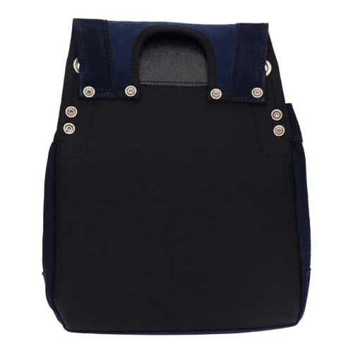 Sankyo Corporation DBLTACT Suede Leather Nail Bag, 2 Tiers, Navy, DSL-07NB