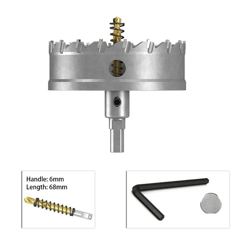 Aluminum Hole Cutter 100mm Carbide Hole Saw Metal Cutting Tool For Steel Copper Plastic Materials