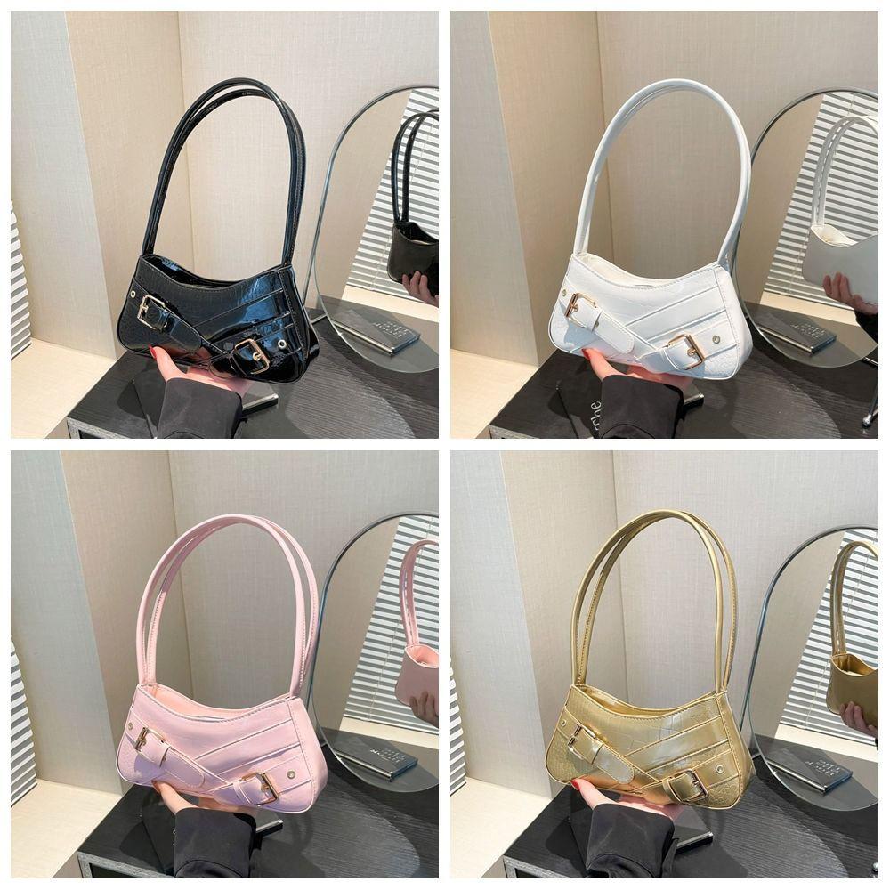 New Design Y2k Shoulder Bags Harajuku Spicy Girls Handbag Sweet Cool Belt Buckle Armpit Bag  Women