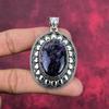 Charoit Handgefertigter Edelstein Anhänger, 925 Sterling Silber Anhänger Antiker Schmuck, Für Verlobungsgeschenk