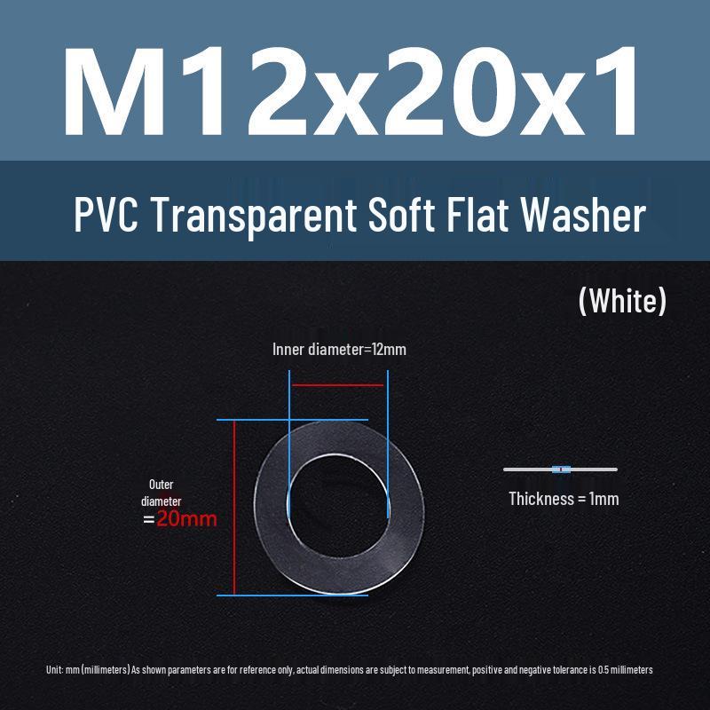 Yigu Transparent PVC Washer: Insulating Soft Rubber Gasket for Screws
