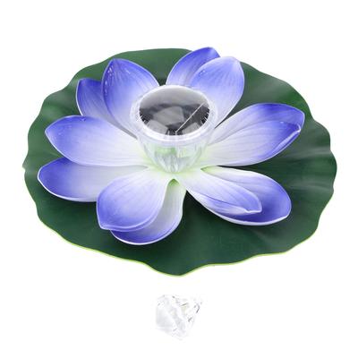 Güneş Enerjili Gölet Havuz Işıkları LED Renk Değiştiren Lotus Çiçeği Su Geçirmez Yüzen LambaMor