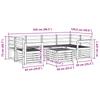 Outdoor Sofa Set 7 Pcs Natural Solid Acacia Wood
