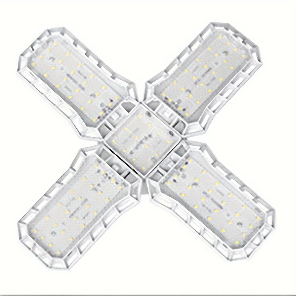 1 Ultra Bright Garage Lighting LED Light with Adjustable Panel and Deformable Ceiling Lamp, Suitable for Warehouses, Etc