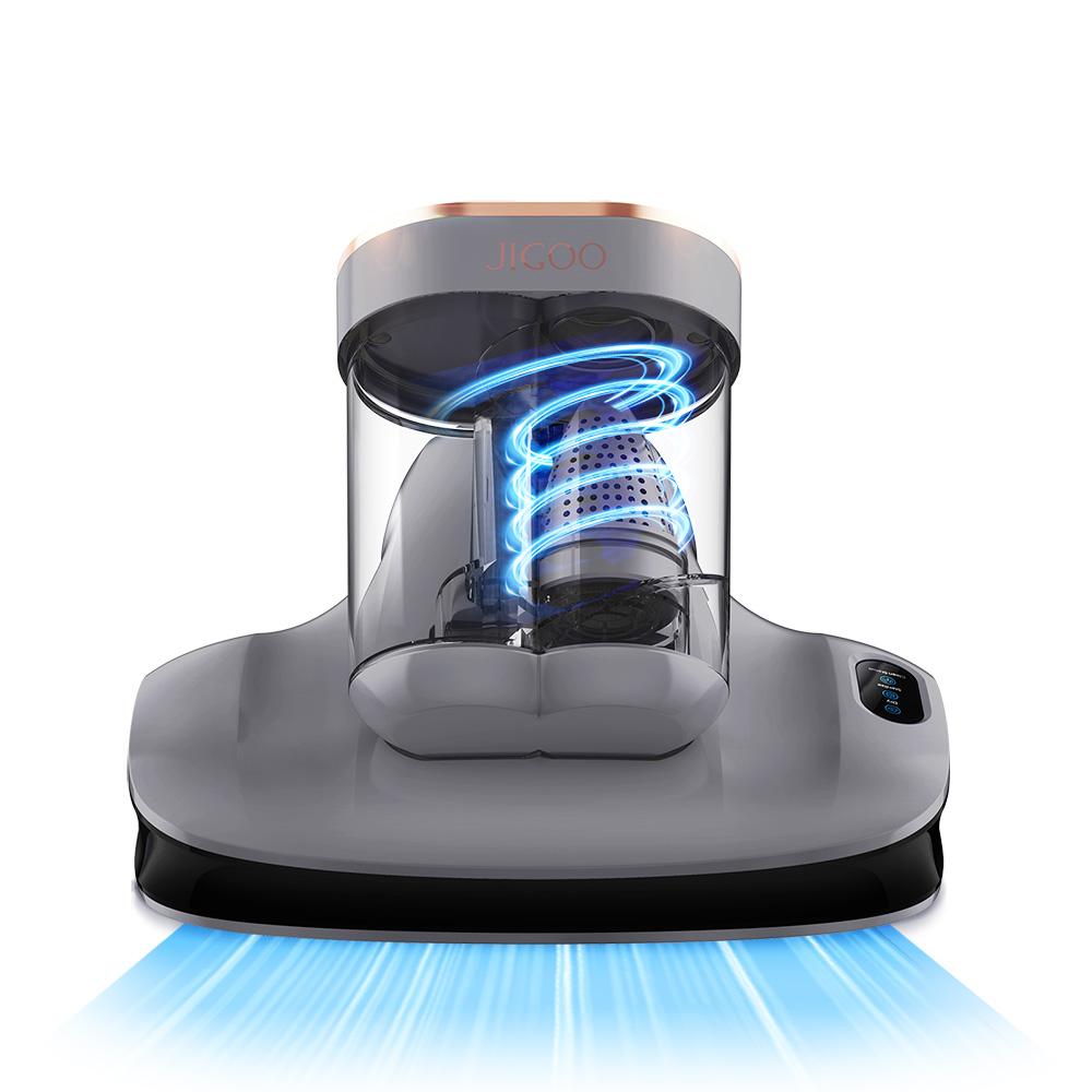Aspirapolvere per materassi JIGOO S100 senza fili, intelligente, a doppia tazza