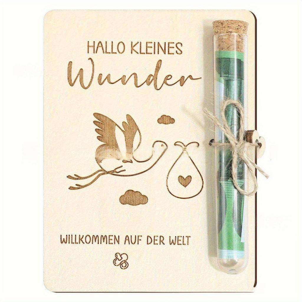 1Pc Wooden Wishing Wedding Gift Envelope Test Tube Crafts for Wedding Party Gifts